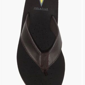Volatile Brown Flip Flops